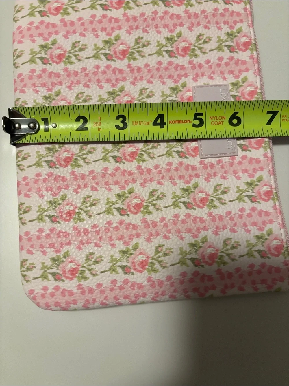 LoveShackFancy x Target Yoobi blooming heirloom zip pouch with wristlet strap